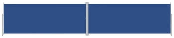 furnicato Seitenmarkise Ausziehbar Blau 200x1000 cm
