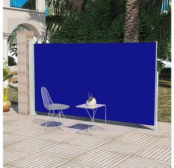 furnicato Seitenmarkise 160x300 cm Blau