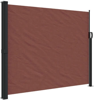 furnicato Seitenmarkise Ausziehbar Braun 160x500 cm
