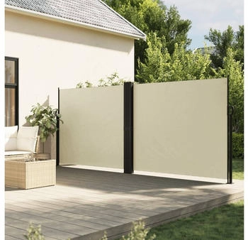 furnicato Seitenmarkise Ausziehbar Creme 180x600 cm