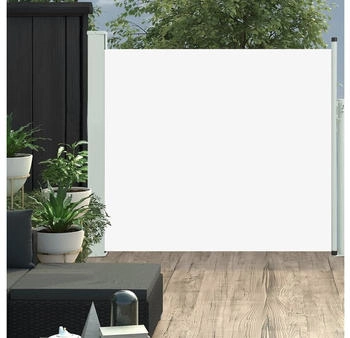 furnicato Ausziehbare Seitenmarkise 100x300 cm Creme