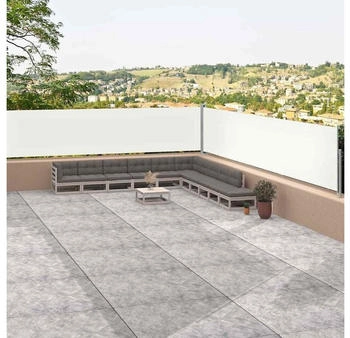 furnicato Seitenmarkise Ausziehbar Creme 117x1200 cm