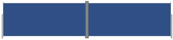 furnicato Seitenmarkise Ausziehbar Blau 220x1000 cm