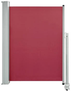 furnicato Ausziehbare Seitenmarkise 100x300 cm Rot