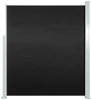 furnicato Ausziehbare Seitenmarkise 160x500 cm Schwarz