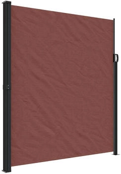 furnicato Seitenmarkise Ausziehbar Braun 220x600 cm