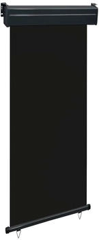 furnicato Balkon-Seitenmarkise 85x250 cm Schwarz