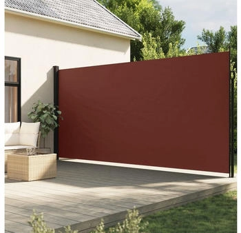 furnicato Seitenmarkise Ausziehbar Braun 220x500 cm