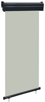 furnicato Balkon-Seitenmarkise 105x250 cm Grau
