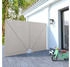furnicato Faltbarer Terrassen-Seitenfächer Creme 240×160 cm