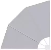 vidaXL Balkon Sichtschutz 115 x 115 cm Polyester Grau