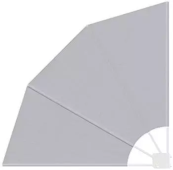 vidaXL Balkon Sichtschutz Grau 115 x 115 cm Stoff
