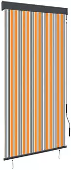 vidaXL Au&szlig;enrollo 100 x 250 cm Gelb und Blau