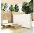 furnicato Ausziehbare Seitenmarkise 120×500 cm Creme