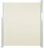 furnicato Ausziehbare Seitenmarkise 120×500 cm Creme
