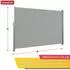 Floordirekt Alu-Seitenmarkise UV-beständig 200 x 350 cm hellgrau
