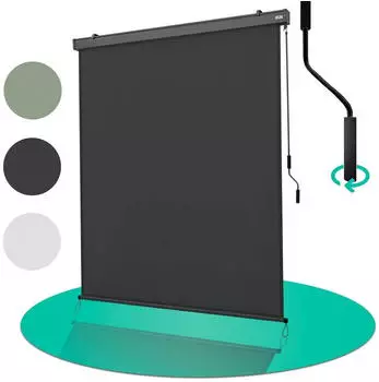 Strattore Senkrechtmarkise/Vertikalmarkise 200 x 250 cm anthrazit