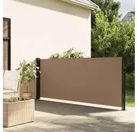 vidaXL Seitenmarkise Ausziehbar Taupe 100x300 cm