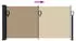 vidaXL Seitenmarkise ausziehbar 100 x 300 cm taupe