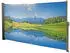 Deluke Seitenmarkise FABI Motiv Bergsee Mehrfarbig Polyester Markise Ausziehbar Sonnenschutz Windschutz Terrasse/Balkon