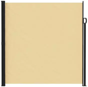 vidaXL Ausziehbares Seitenmarkise Sand 300 x 220 cm Polyester