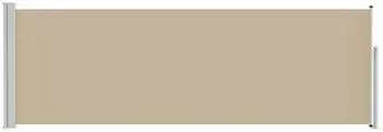 vidaXL Ausziehbares Seitenmarkise Beige 300 x 100 cm Polyester