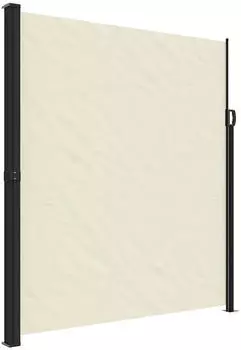 furnicato Seitenmarkise Ausziehbar Creme 220x500 cm