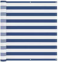 vidaXL Balkonsichtschutz Blau und Wei&szlig; 120 x 200 cm