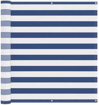 vidaXL Balkonsichtschutz Blau und Wei&szlig; 120 x 200 cm 42030655