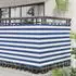 vidaXL Balkonsichtschutz Blau und Weiß 120 x 200 cm 42030655