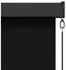 vidaXL Rollo Schwarz 120 x 250 cm Stoff und Aluminium