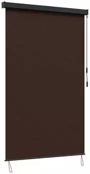 vidaXL Rollo Braun 180 x 250 cm Stoff und Aluminium