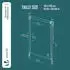 Vounot Extendable outdoor vertical blind no drilling 120 x 310 cm polyester anthracite