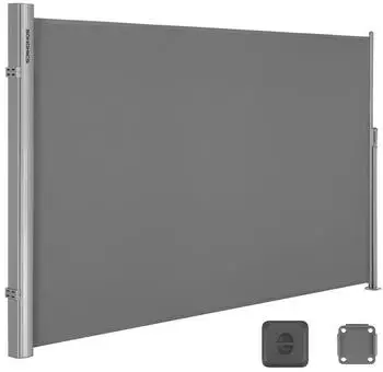 Songmics Seitenmarkise ausziehbar 200 x 400 cm f&uuml;r Balkon
