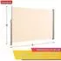 Floordirekt Alu-Seitenmarkise UV-beständig 200 x 400 cm beige