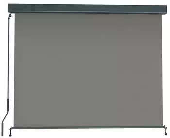 Paramondo Senkrechtmarkise 2000 mit Kassette & Kurbel 160 x 250 cm anthrazit/grau