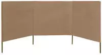 vidaXL 3-teiliges Windschutzgewebe 400 x 120 cm Taupe
