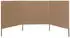 vidaXL Windschutzgewebe 3-teilig 400 x 120 cm taupe