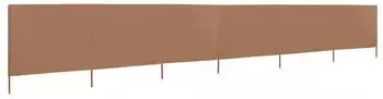 vidaXL Windschutzgewebe 6-teilig 800 x 120 cm taupe