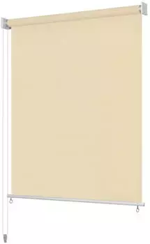 vidaXL Au&szlig;enrollo 140 x 140 cm cremewei&szlig;