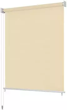 vidaXL Au&szlig;enrollo 220 x 140 cm Cremewei&szlig;