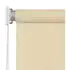 vidaXL Außenrollo 220 x 140 cm Cremeweiß