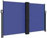 furnicato Markise Ausziehbare Seitenmarkise 140 x 600 cm in Blau, Polyester mit...