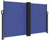 furnicato Seitenmarkise Ausziehbar Blau 140x600 cm