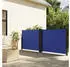 furnicato Seitenmarkise Ausziehbar Blau 140x600 cm
