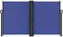 furnicato Seitenmarkise Ausziehbar Blau 140x600 cm