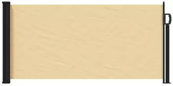 vidaXL Ausziehbares Seitenmarkise Sand 300 x 100 cm Polyester