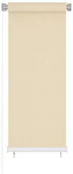 vidaXL Au&szlig;enrollo Creme 60x140 cm HDPE