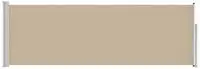 vidaXL Ausziehbares Seitenmarkise Beige 500 x 100 cm Polyester
