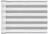 vidaXL Balkonsichtschutz Hellgrau und Weiß 75 x 200 cm 42030924